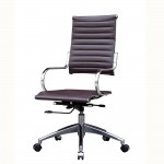 Fine Mod Imports Flees Office Chair High Back, Dark Brown