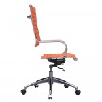 Fine Mod Imports Flees Office Chair High Back, Orange