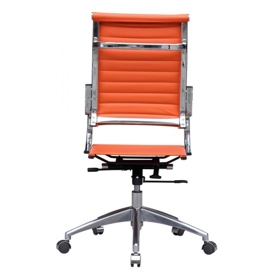 Fine Mod Imports Flees Office Chair High Back, Orange