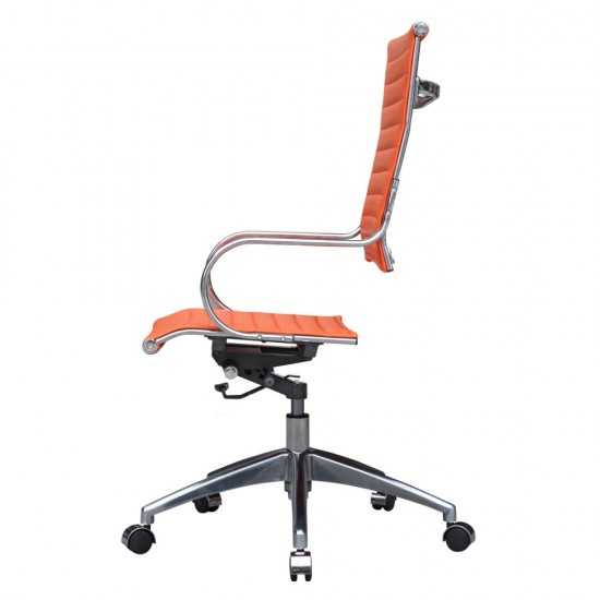 Fine Mod Imports Flees Office Chair High Back, Orange