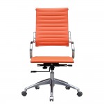 Fine Mod Imports Flees Office Chair High Back, Orange