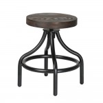 Fine Mod Imports Alta Stool, Walnut