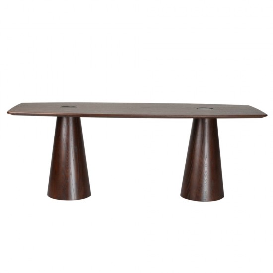 Fine Mod Imports Orchard Dining Table, Mid Walnut