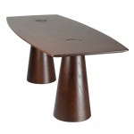 Fine Mod Imports Orchard Dining Table, Mid Walnut