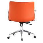 Fine Mod Imports Comfy Office Chair Mid Back, Orange