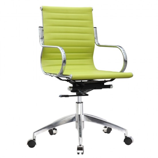 Fine Mod Imports Twist Office Chair Mid Back, Green