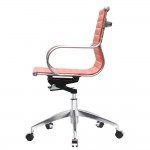 Fine Mod Imports Twist Office Chair Mid Back, Orange