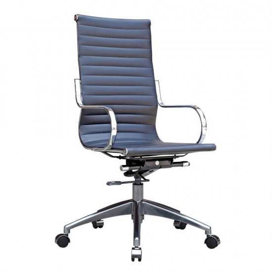 Fine Mod Imports Twist Office Chair High Back, Black