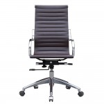 Fine Mod Imports Twist Office Chair High Back, Dark Brown