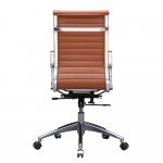 Fine Mod Imports Twist Office Chair High Back, Light Brown