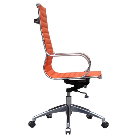 Fine Mod Imports Twist Office Chair High Back, Orange