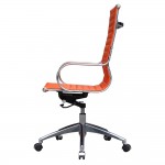 Fine Mod Imports Twist Office Chair High Back, Orange