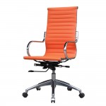 Fine Mod Imports Twist Office Chair High Back, Orange