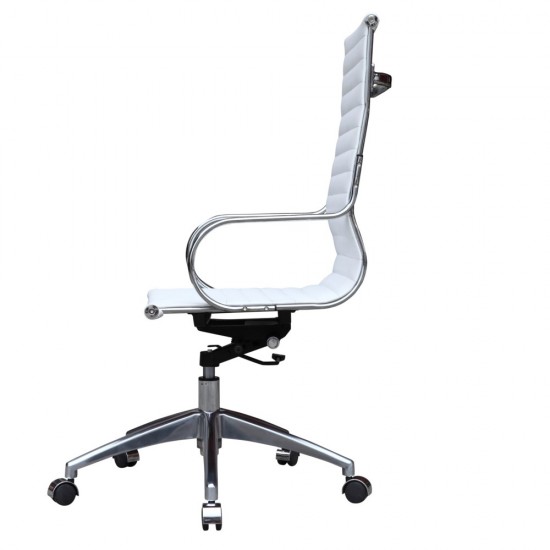 Fine Mod Imports Twist Office Chair High Back, White