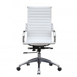 Fine Mod Imports Twist Office Chair High Back, White