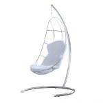 Fine Mod Imports Moon Hanging Chair, White