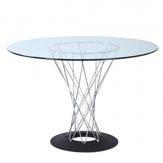 Fine Mod Imports Eastern Dining Table, Glass