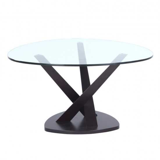 Fine Mod Imports Split Coffee Table, Black