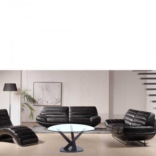 Fine Mod Imports Split Coffee Table, Black