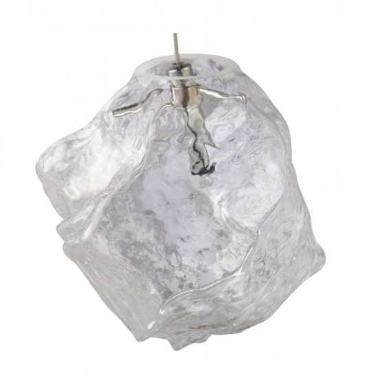 Fine Mod Imports Ice Pendant Lamp, Glass