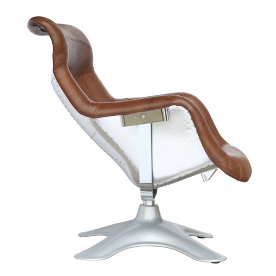 Fine Mod Imports Spring High Chair, Brown