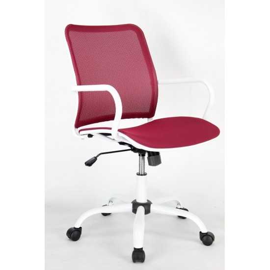 Fine Mod Imports Spare Office Chair, Red