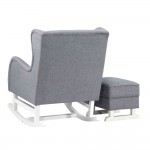 Fine Mod Imports Baby Lounge Chair, Gray