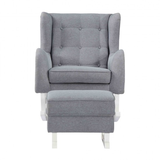 Fine Mod Imports Baby Lounge Chair, Gray