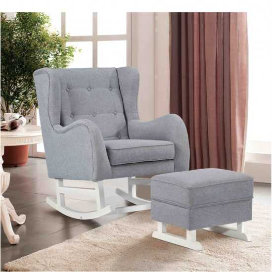 Fine Mod Imports Baby Lounge Chair, Gray