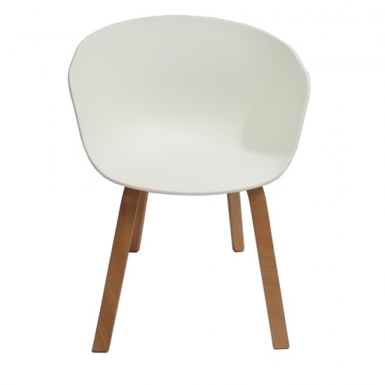 Fine Mod Imports Shen Odger Dining Chair, White