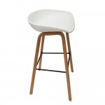 Fine Mod Imports Shen Odger Counter Stool, White