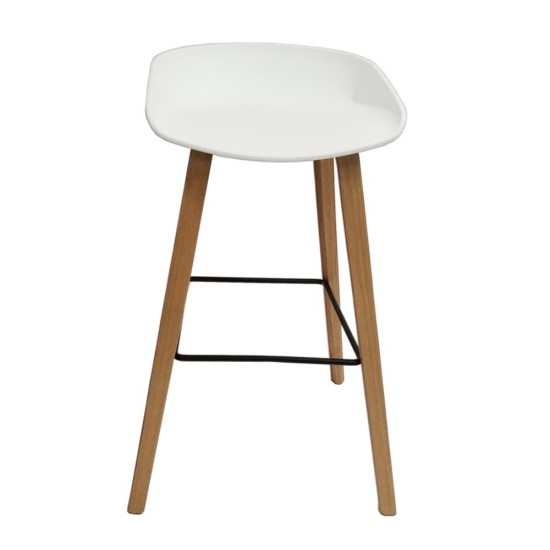 Fine Mod Imports Shen Odger Counter Stool, White