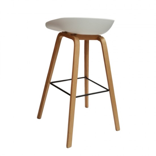 Fine Mod Imports Shen Odger Counter Stool, White