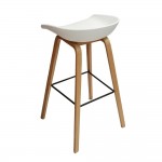 Fine Mod Imports Shen Odger Bar Stool, White