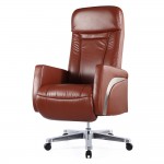 Fine Mod Imports Mason Office Chair Recliner, Brown