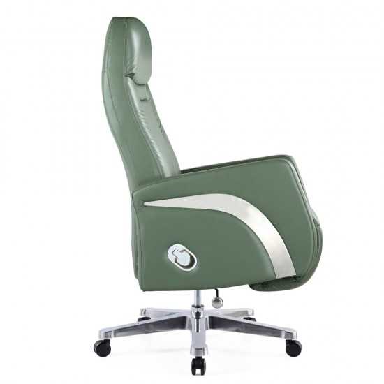 Fine Mod Imports Mason Office Chair Recliner, Green