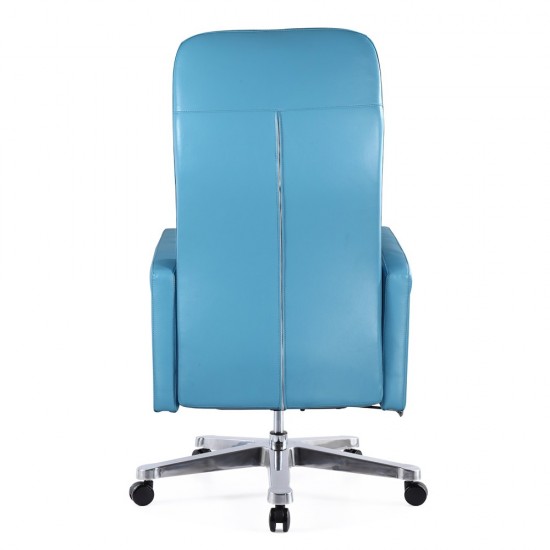 Fine Mod Imports Mason Office Chair Recliner, Light Blue