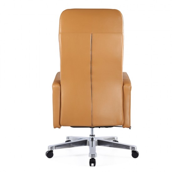 Fine Mod Imports Mason Office Chair Recliner, Light Brown