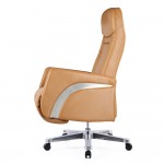 Fine Mod Imports Mason Office Chair Recliner, Light Brown