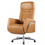 Fine Mod Imports Mason Office Chair Recliner, Light Brown