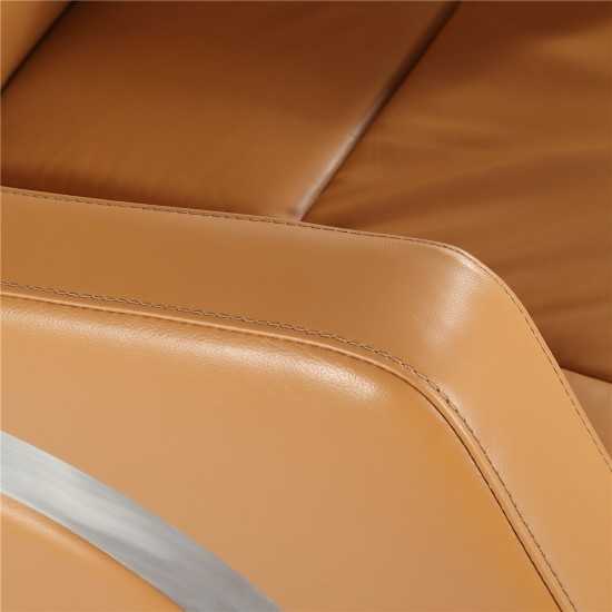 Fine Mod Imports Mason Office Chair Recliner, Light Brown