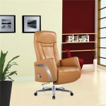 Fine Mod Imports Mason Office Chair Recliner, Light Brown