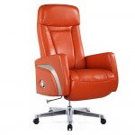 Fine Mod Imports Mason Office Chair Recliner, Orange