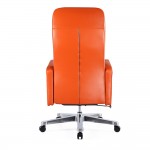 Fine Mod Imports Mason Office Chair Recliner, Orange