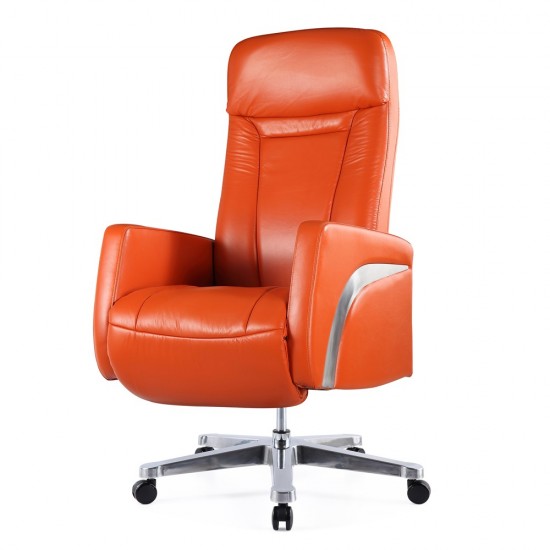 Fine Mod Imports Mason Office Chair Recliner, Orange