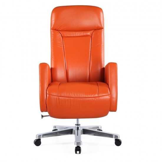 Fine Mod Imports Mason Office Chair Recliner, Orange