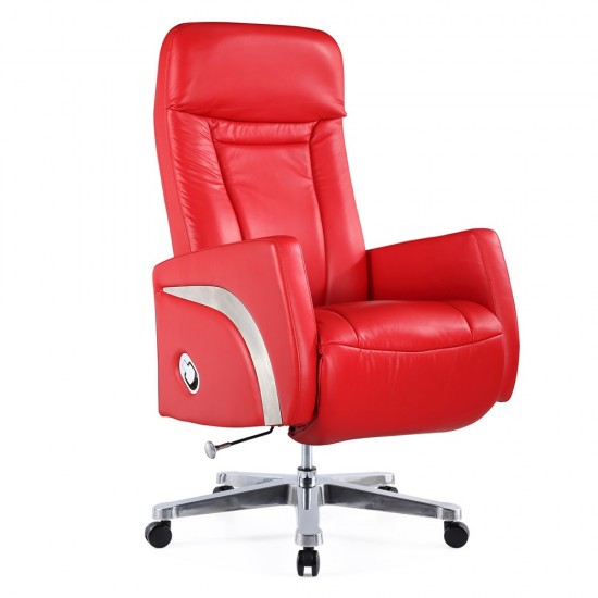 Fine Mod Imports Mason Office Chair Recliner, Red