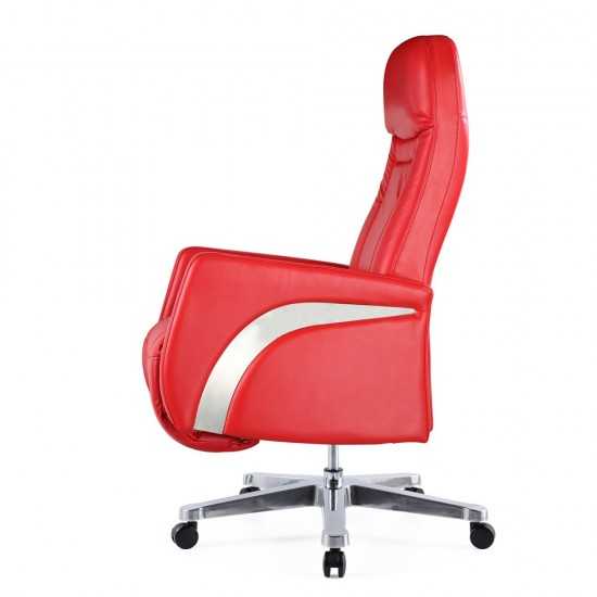 Fine Mod Imports Mason Office Chair Recliner, Red