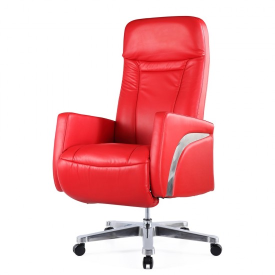 Fine Mod Imports Mason Office Chair Recliner, Red