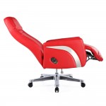 Fine Mod Imports Mason Office Chair Recliner, Red